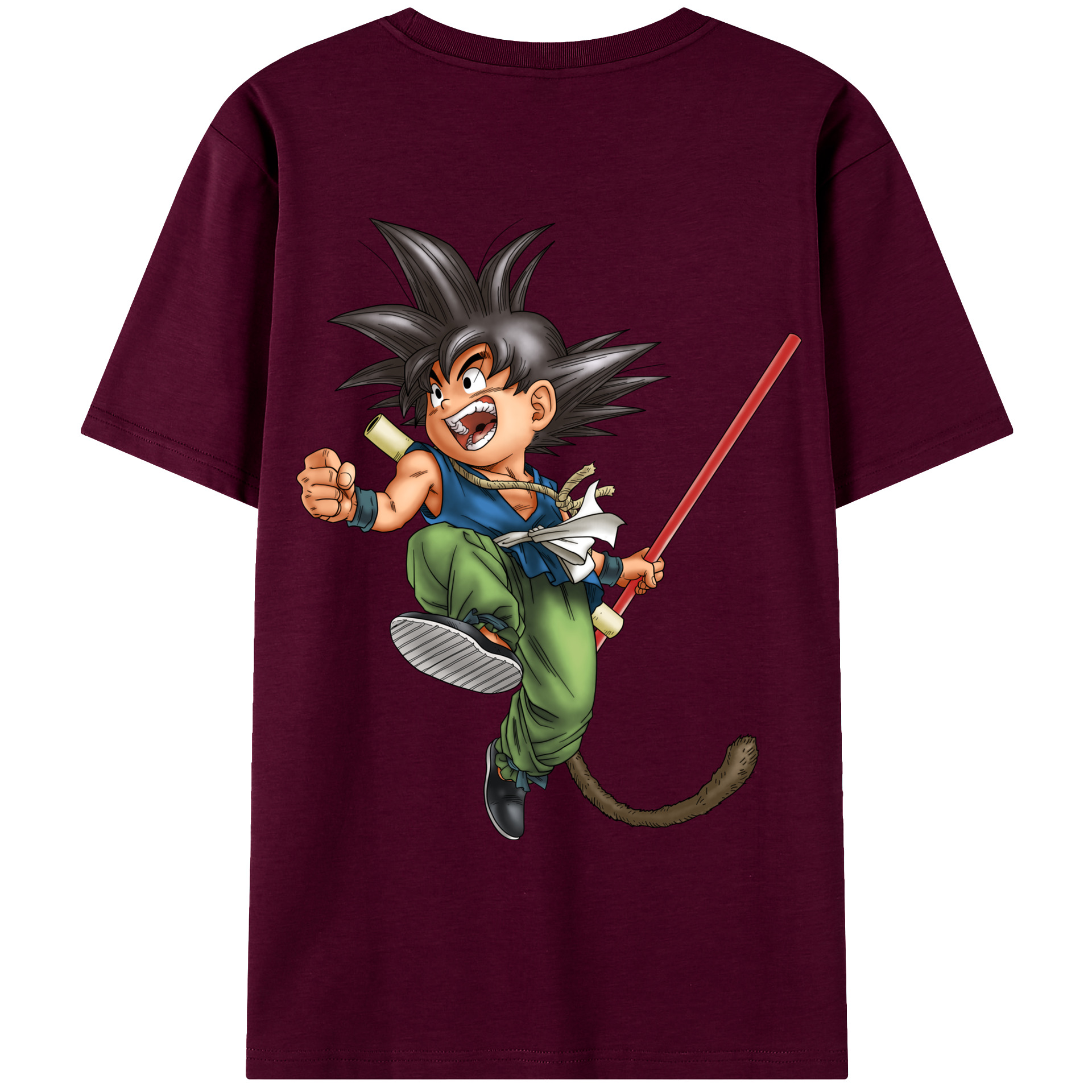 （画像用） ドラゴンボール 孫悟空（そん ごくう）Son Goku カカロット DRAGON BALL Kakarotto レディース半袖Tシャツ(バックプリント)